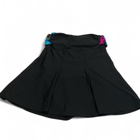 Roaman's Other - Roaman's‎ Swim dress Women 14W Black Floral Sash Excellent Attached Brief Skort